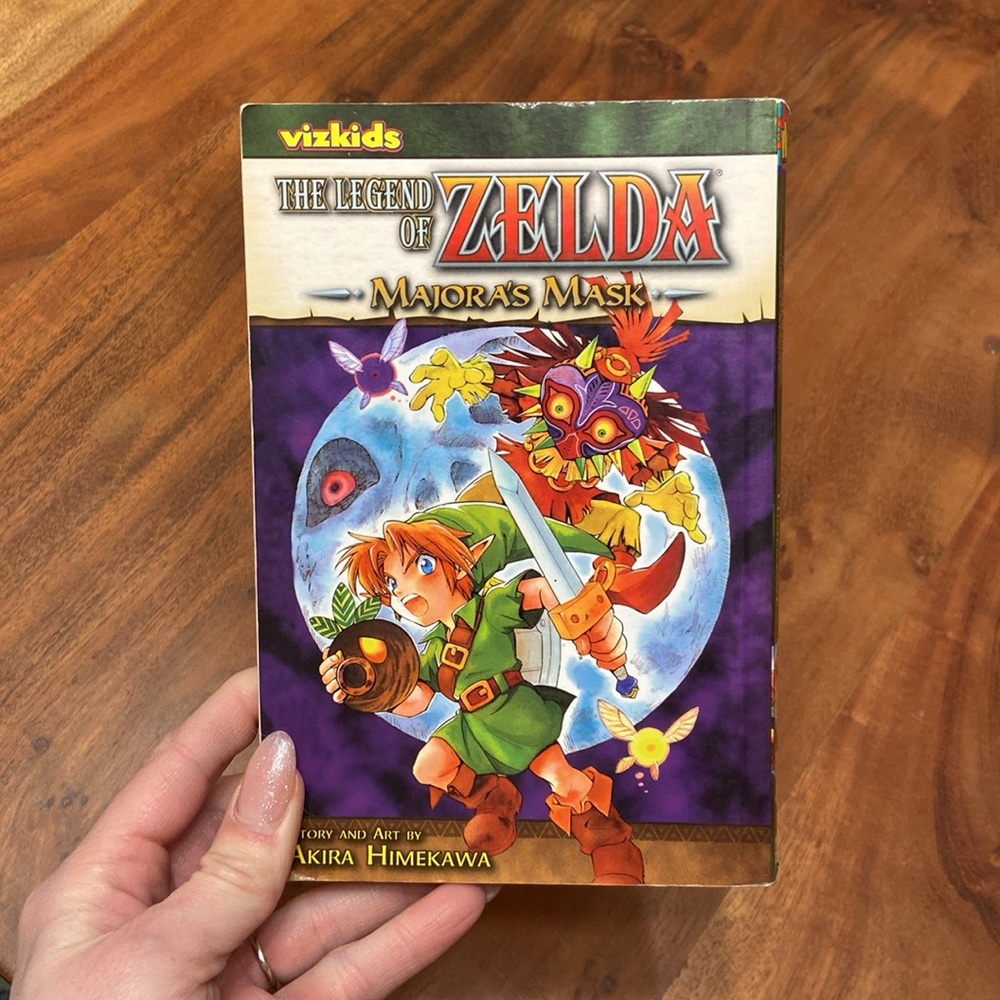 The Legend of Zelda book Majora’s Mask comic graphic novel youth manga reading